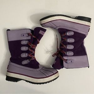 UGG AUSTRALIA Women's Baroness Lace-up Purple Mid-top Boots #1001743 US 7/EU 38